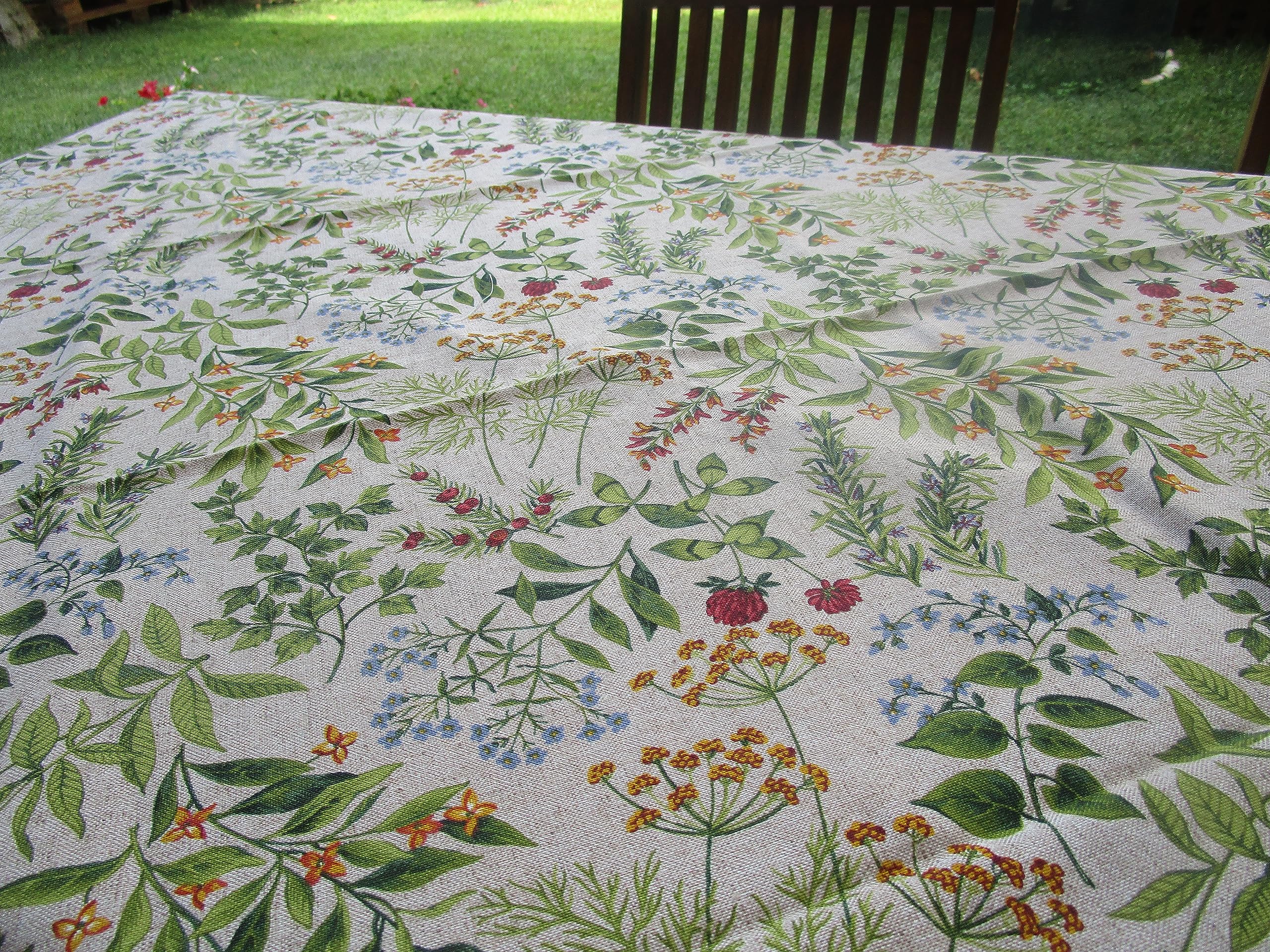 Pago Poco I pay little New!!! Spring-Summer 2022 collection!!! Multipurpose Furnishing Cover Green Leaf Pattern 100% Cotton Made in Italy!! (140x270cm)