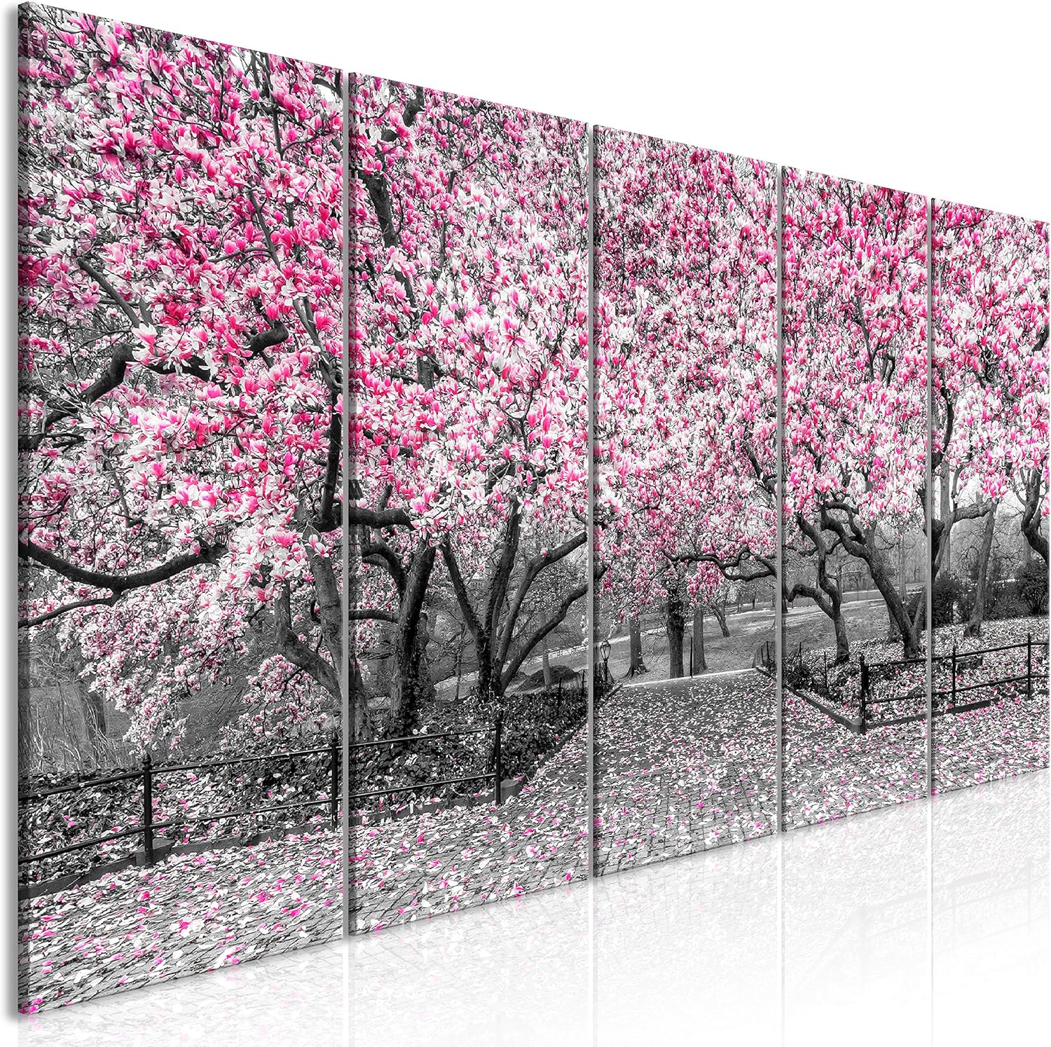 artgeist Glass Wall Art Acrylic Print Trees 59"x23.6" Image