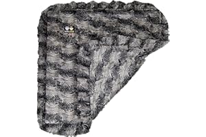 BESSIE + BARNIE Bessie and Barnie Arctic Seal Luxury Ultra Plush Faux Fur Pet, Dog, Cat, Puppy Super Soft Reversible Blanket (Multiple Sizes)