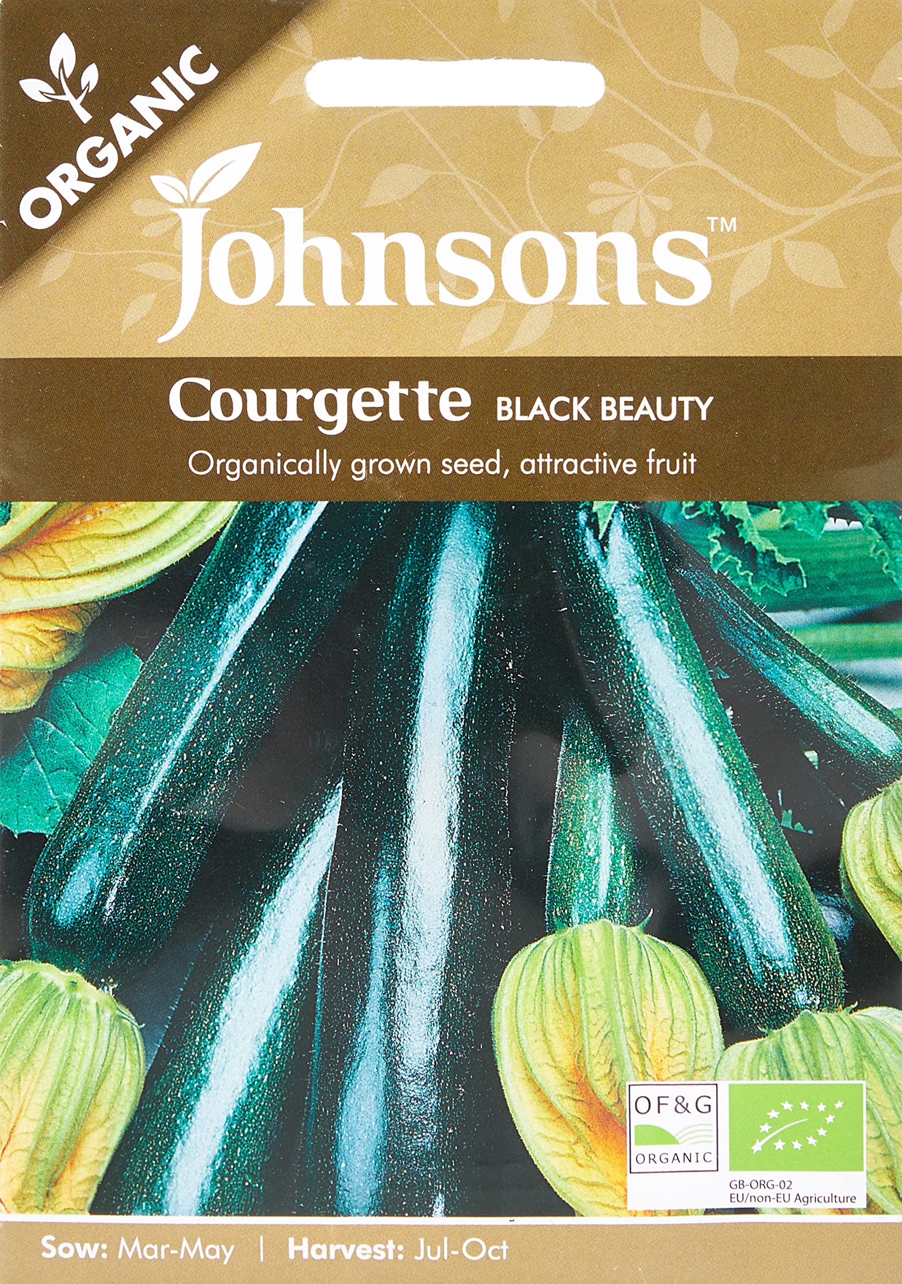 Johnsons ORG COURGETTE Black Beauty