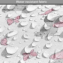 Ambesonne Animal Cartoon Fabric by The Yard Playing