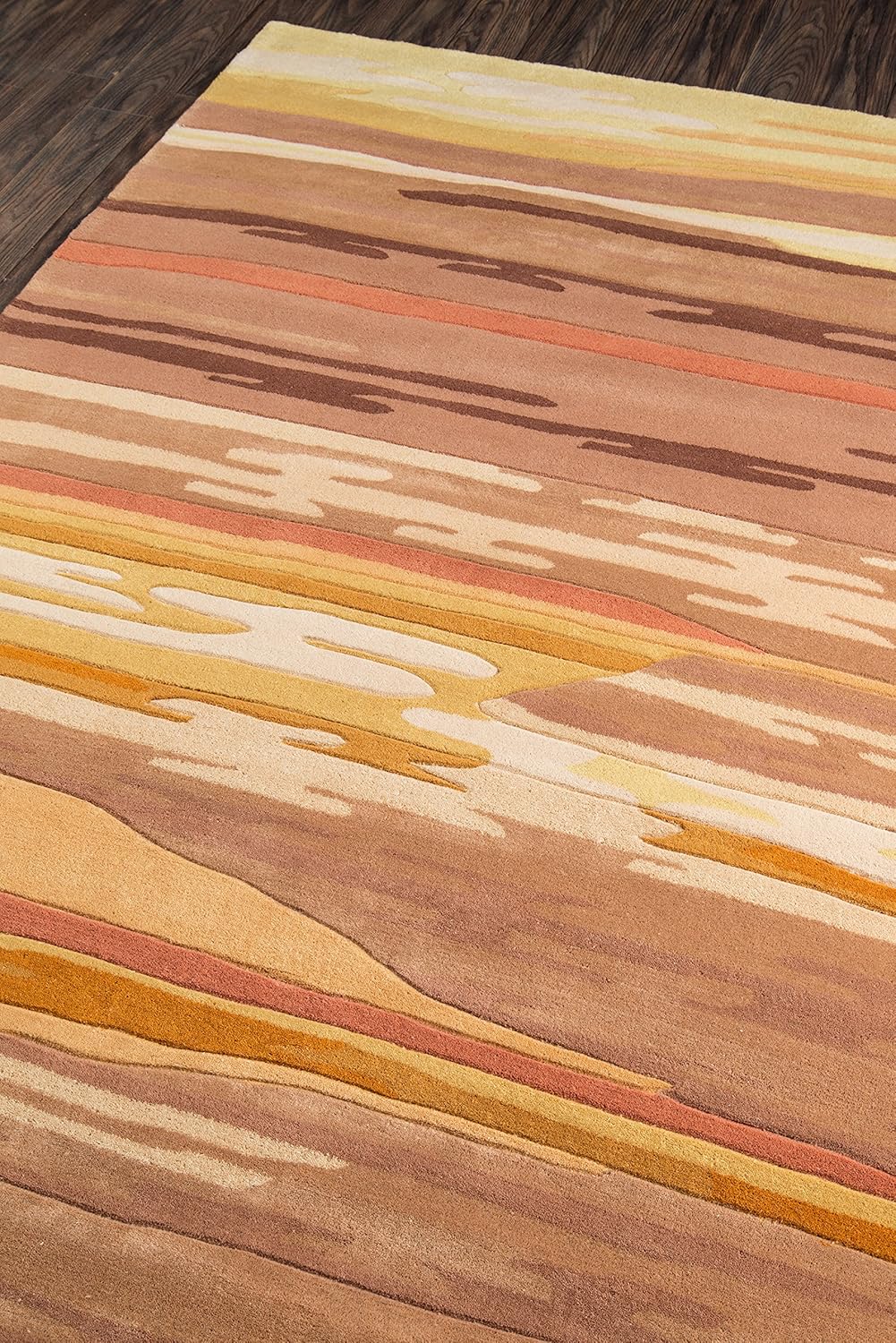 Sand 100 Wool Hand Carved & Tufted Contemporary Area Rug Momeni Rugs