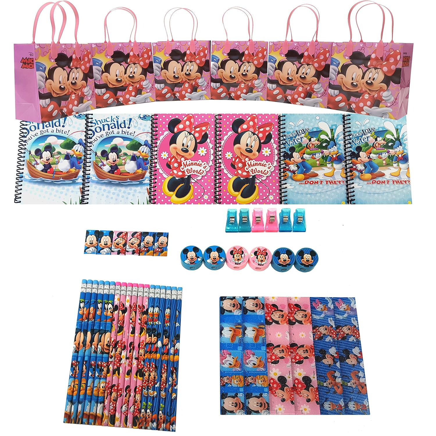 Party Supplies Disneys Mickey and Minnie 11 Goody Bag Party Favor Set