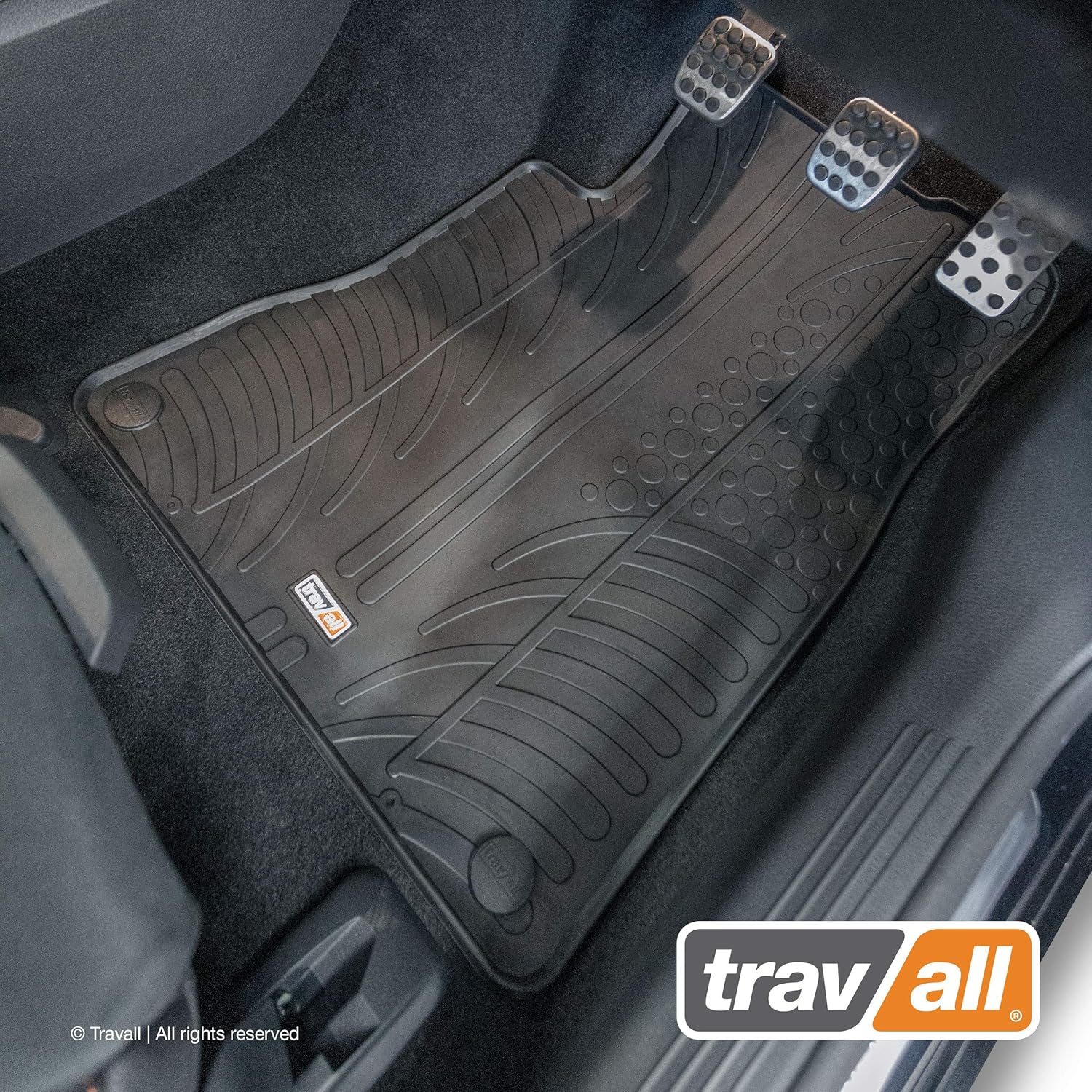Travall Floor Mats TRM1195R VehicleSpecific Full Set of Rubber Car