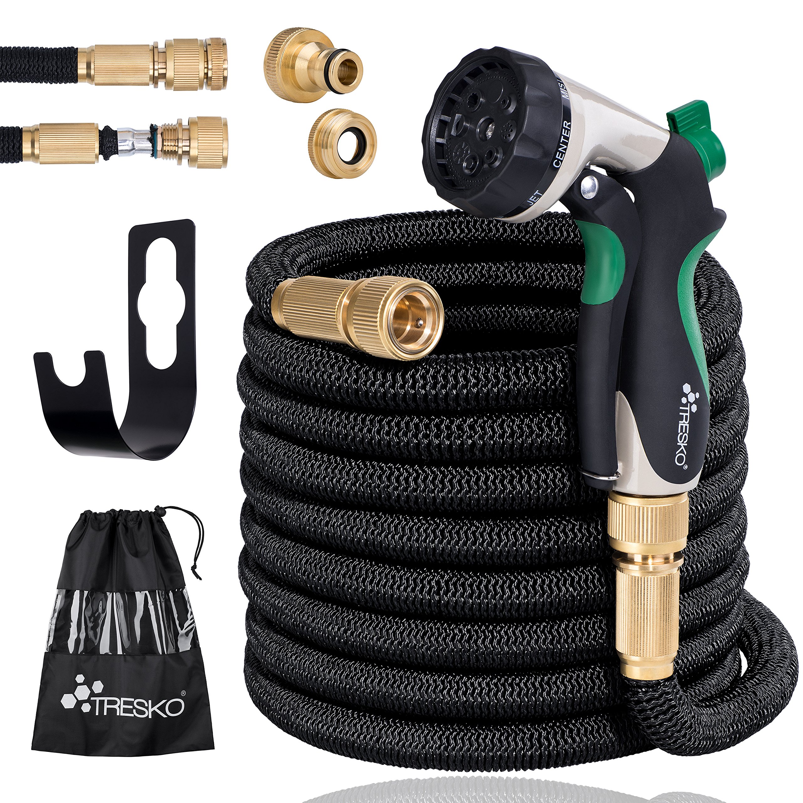 Buy TRESKO Expandable Garden Water Hose Pipe 8Pattern Spray Gun Anti