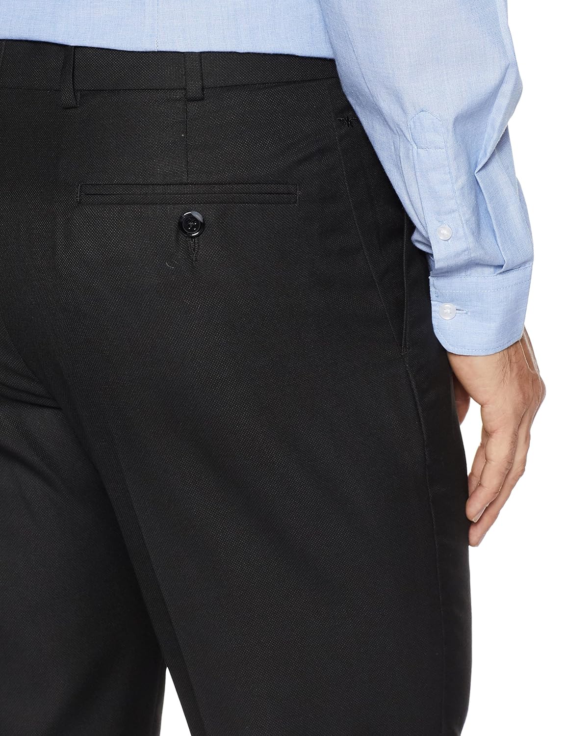 park avenue men's slim fit formal trousers