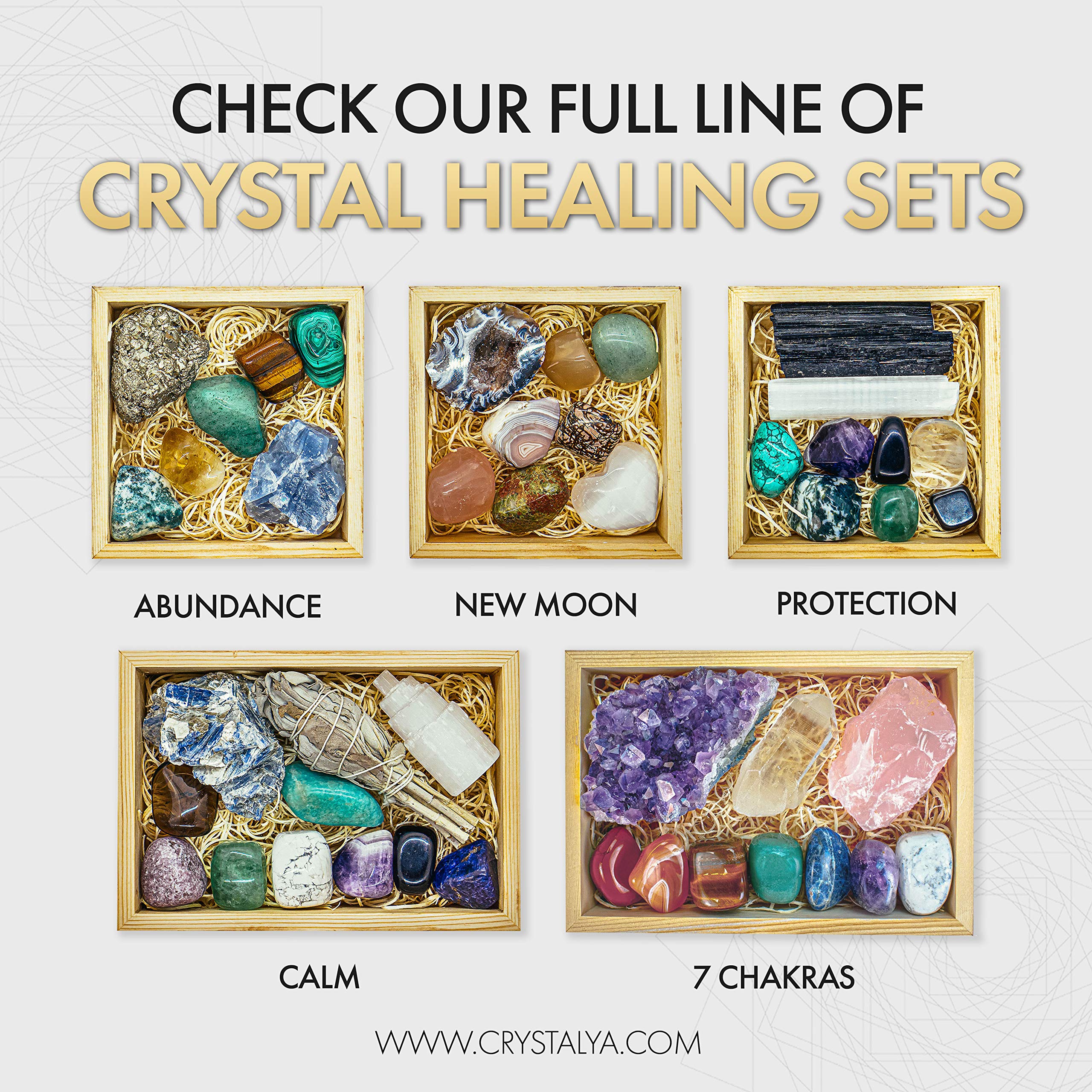 Premium Grade Crystals for Relaxation, Stress Relief, Anxiety, Sleep