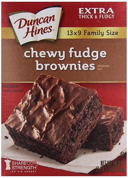 Duncan Hines Chewy Fudge Brownie Mix 565 g (Pack of 6) Amazon.co.uk