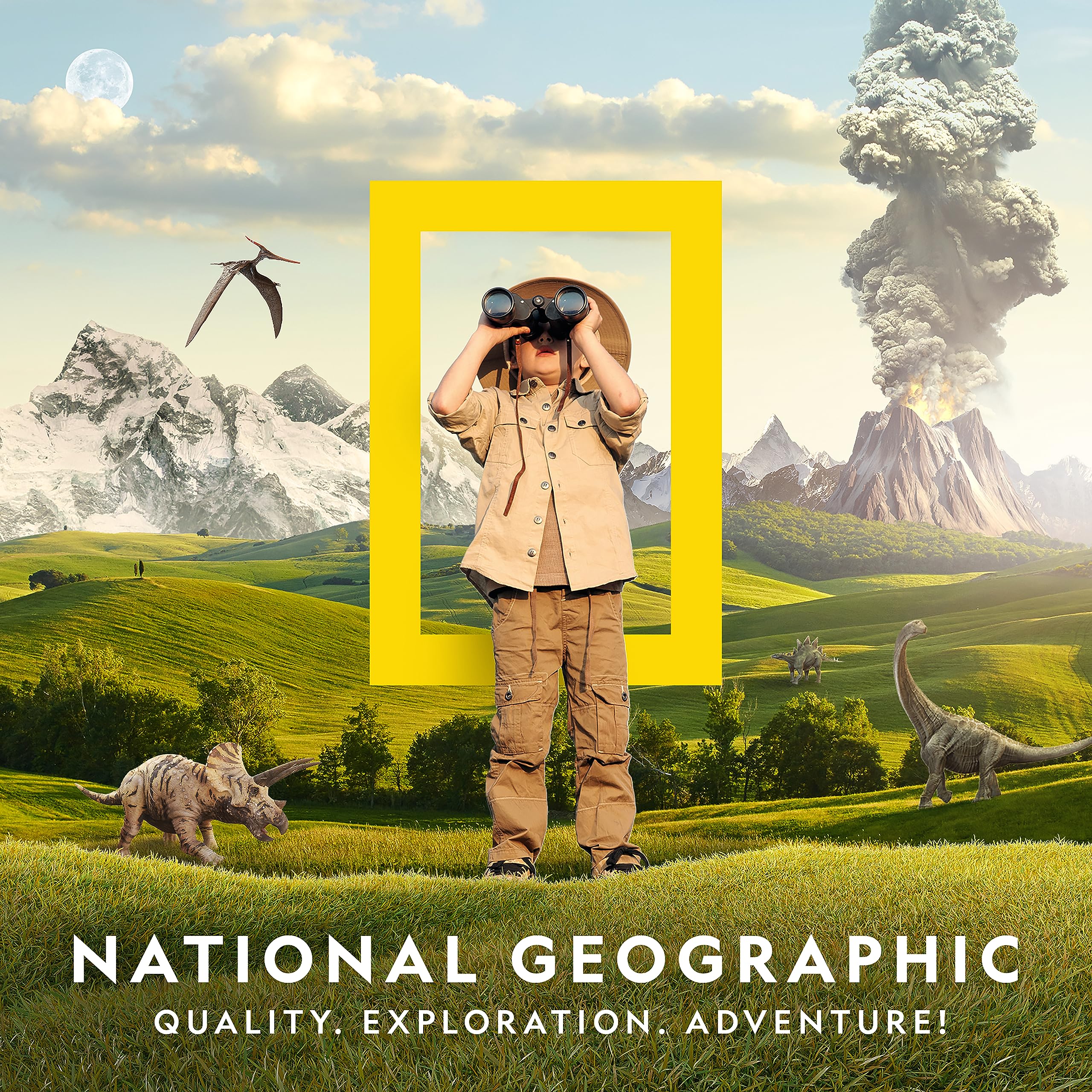 National Geographic Scavenger Hunt for Kids Card Game - Seek & Match Objects from 40 Jumbo-Sized Cards, Camping Games, Activities for Toddlers, Car Game, Kids Outdoor Activities, Stocking Stuffers