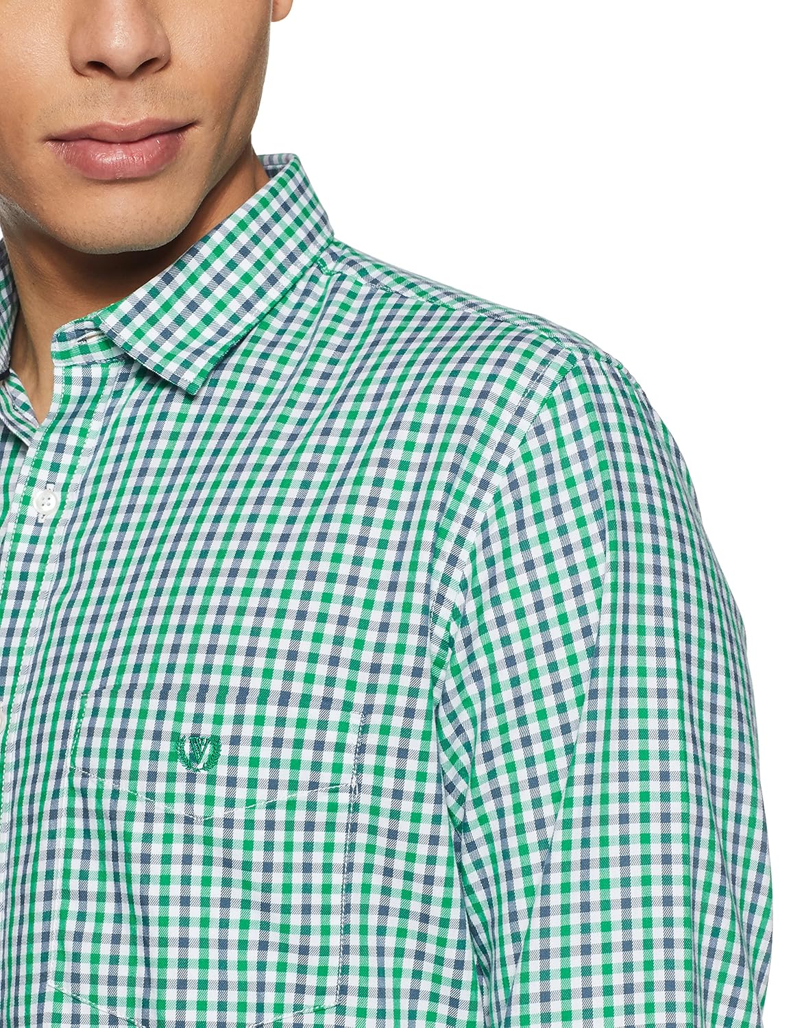 van heusen sport men's plain slim fit cotton casual shirt