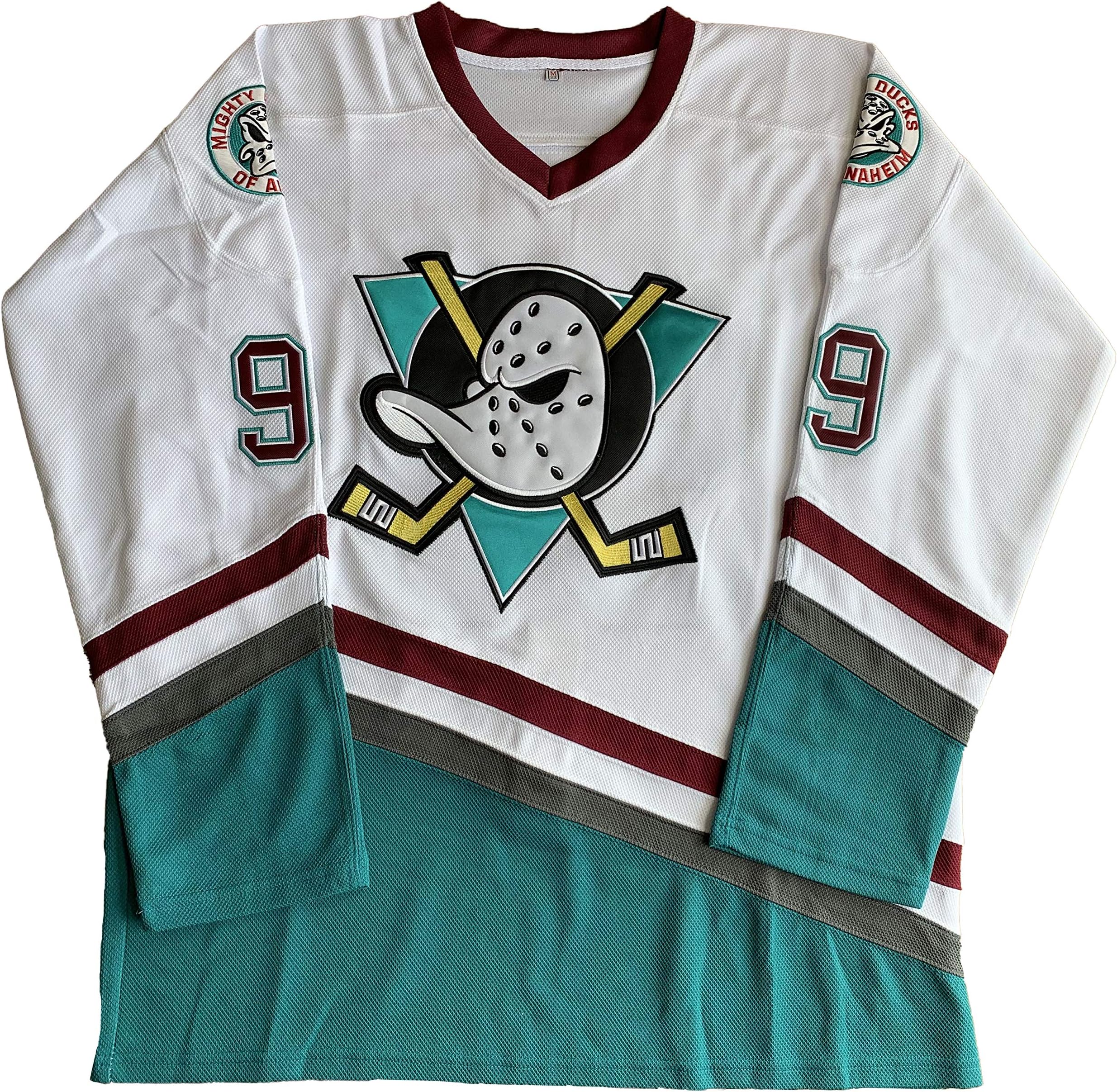Charlie Conway #96 Mighty Ducks Adam Banks #99 Movie Ice Hockey Jersey