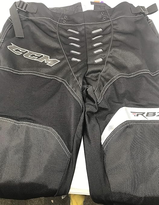 CCM New Junior RBZ Roller Hockey Pants Large Black/Silver Nylon Stretch