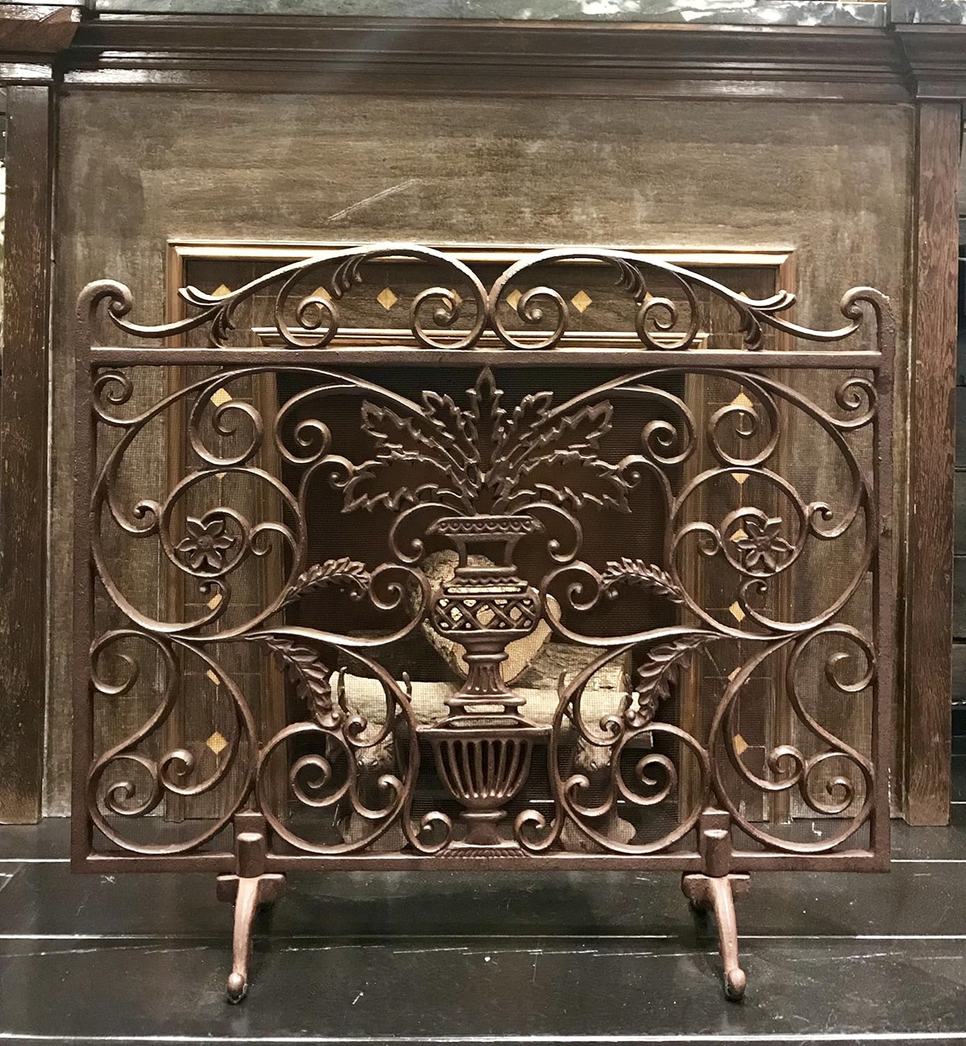 Protector chimenea 78 cm x 68 cm Placa plana Antichispas Antichispas