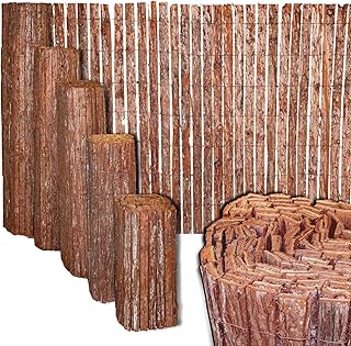 IHD Sichtschutzmatte Rinde Sichtschutzzaun 4m Sichtschutz Rindenzaun Zaun Matte 1,50 m