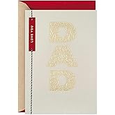 Hallmark Valentine's Day Card for Dad (Gold Scrolls)