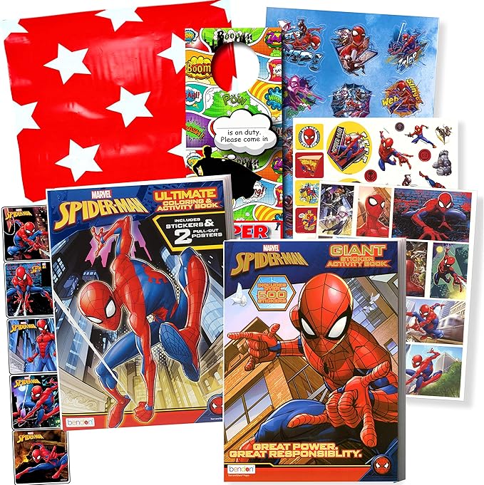 Spiderman Sticker Activity Set Bundle Includes Spiderman
