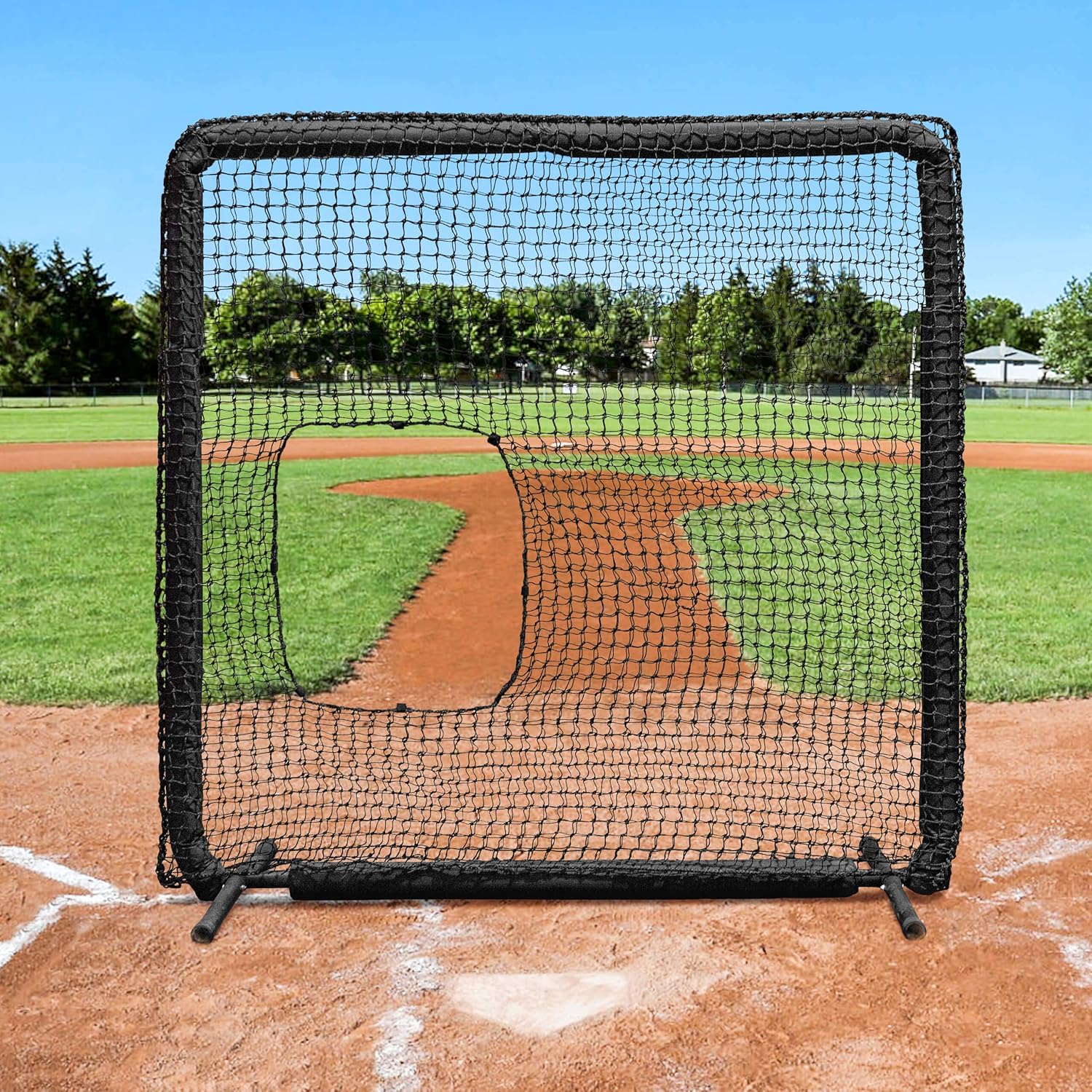 Afrastering Pillow Style Net 7'x7' Commercial Softball Pitcher's