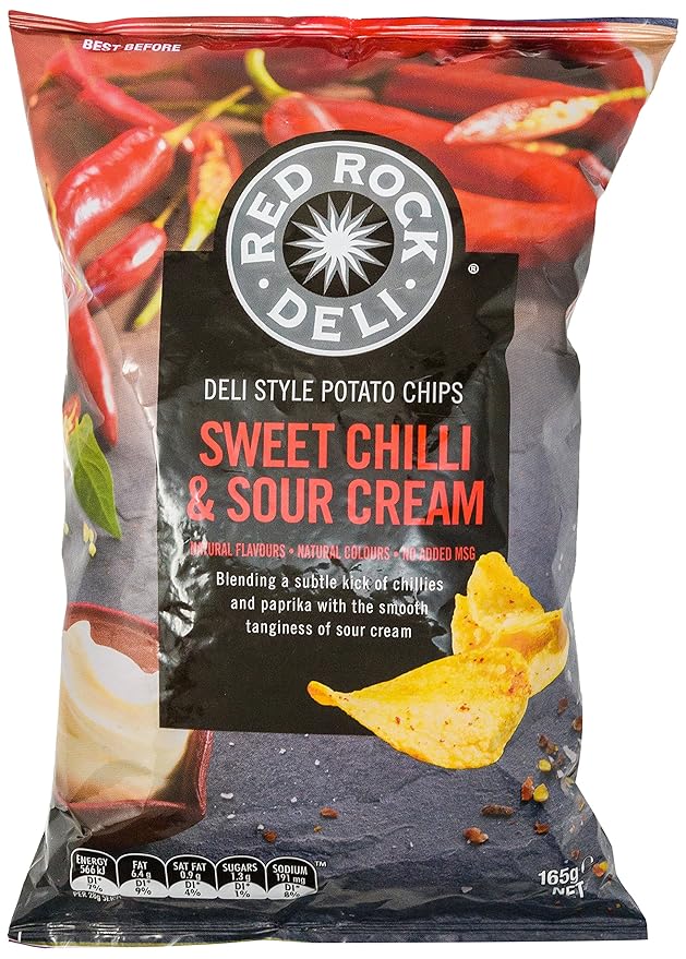 Red Rock Chip Sweet Chilli and Sour Cream 165g