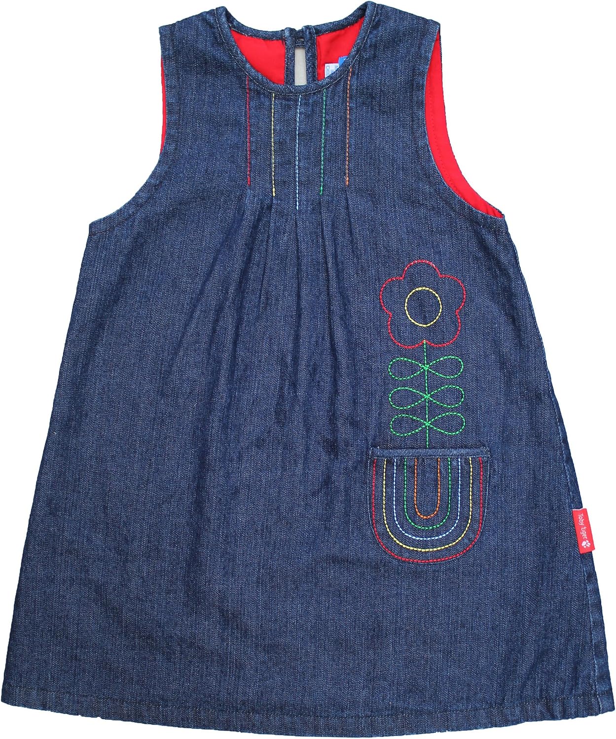Toby Tiger Rainbow Denim Dress 5-6Y 