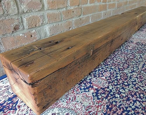 Amazon Com Reclaimed Barn Beam Mantle 64 X 6 X 6 Fireplace