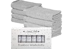 Sweet Child 8-Pack Baby Washcloths -Super Soft Rayon Washcloth, Baby Wash Cloths for Newborn,Infants and Kids, Bath Baby Towe