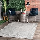 nuLOOM 10' x 12' Outdoor Tribal Geometric Area Rug, Stain Resistant, Weather Resistant, High Traffic, Patio, Balcony, Outside