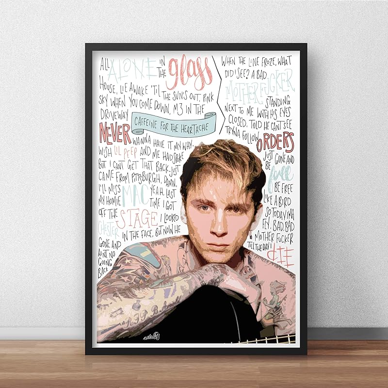 Amazon.com: Machine Gun Kelly INSPIRED Poster/Print: Handmade