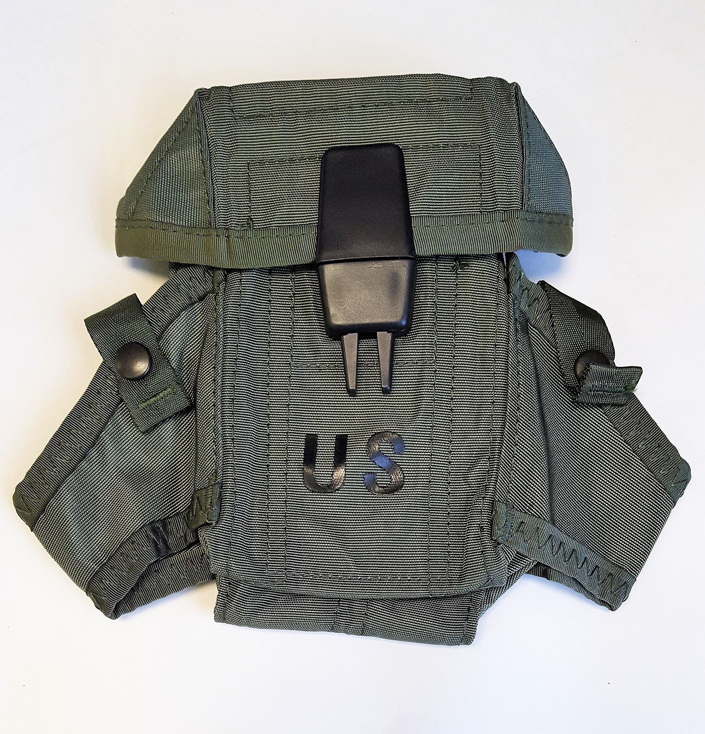 New US Military Issue LC-1 30 Round with Alice Clips OD Green AR15 M16 Rifle Small ARMS CASE Pouch Made by US Goverment Contractor Unicor