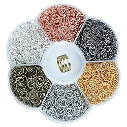 YAKA 12000Pcs 3mm1Box 6 Colors Open Jump Ring,Ring
