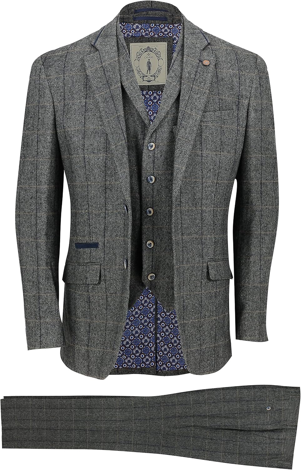 skinny fit tweed suit