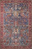 Loloi Loren Collection LQ-10 Blue/Red 3'-6" x