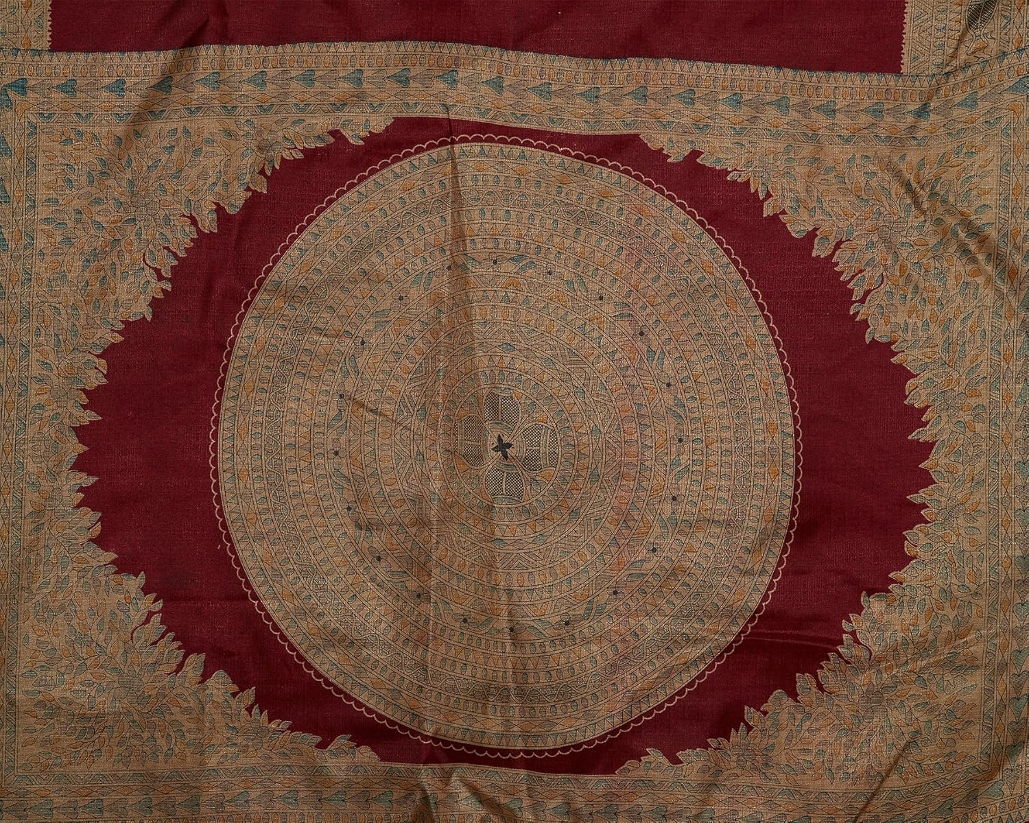 ishin art silk saree with blouse piece