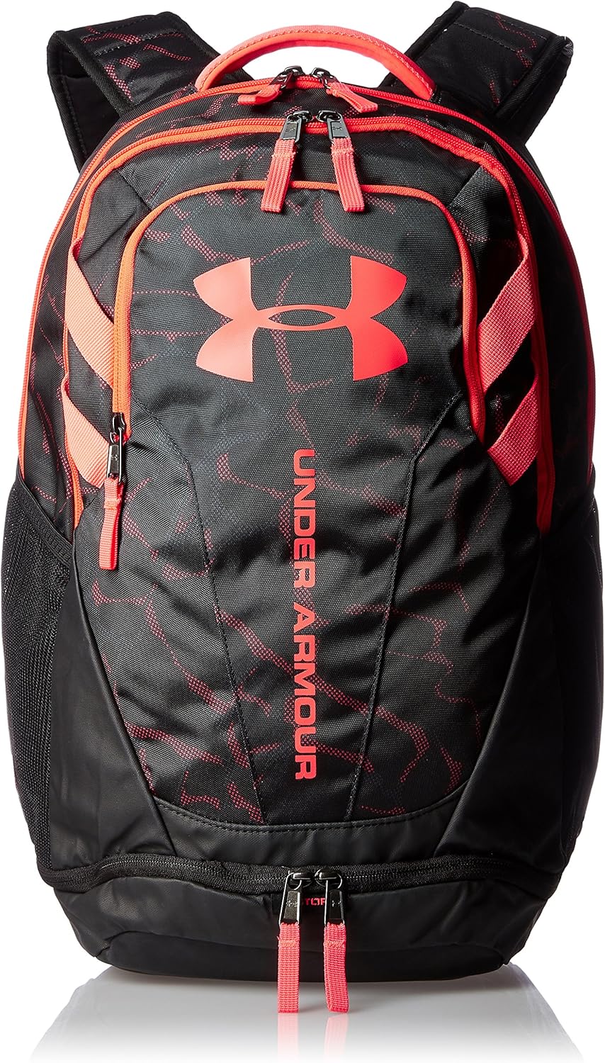 red and gray under armour backpack