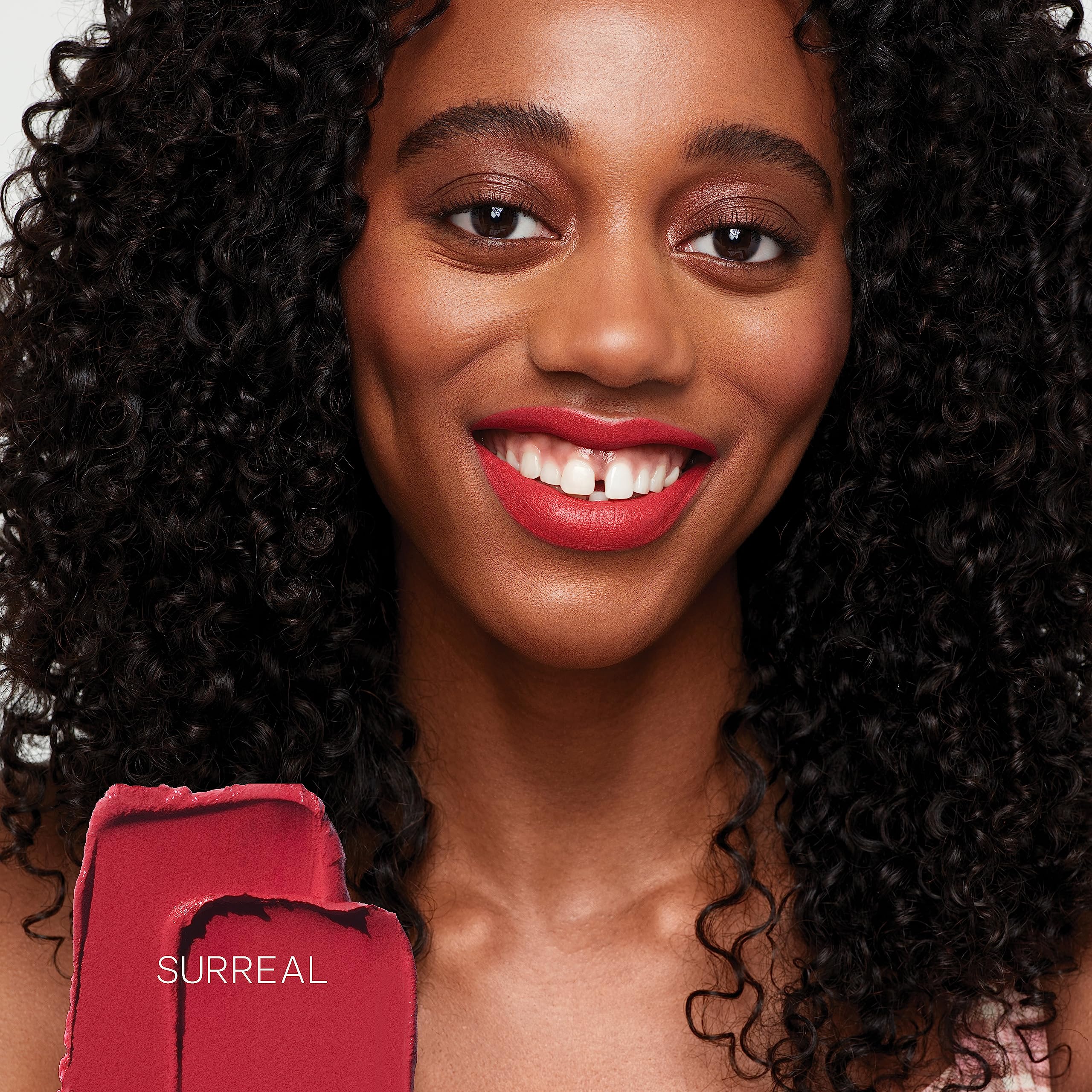 Saie Lip Blur Soft Matte Lipstick - Long Lasting Lipstick with Hydrating, Buildable Coverage - Enriched with Hyaluronic Acid + Softening Jojoba to Nourish Lips - Surreal (0.09 oz)