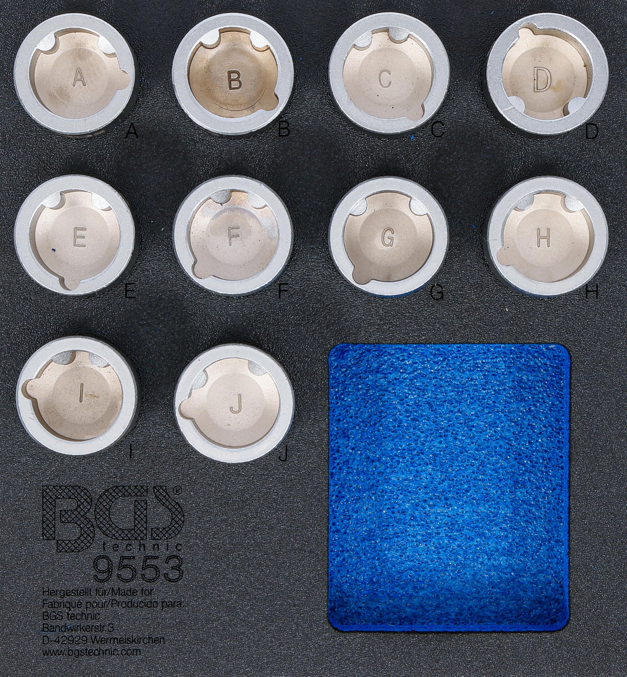 BGS 9553 | Tool Tray 1/6: Rim Lock Socket Set for Land Rover | 10 pcs.