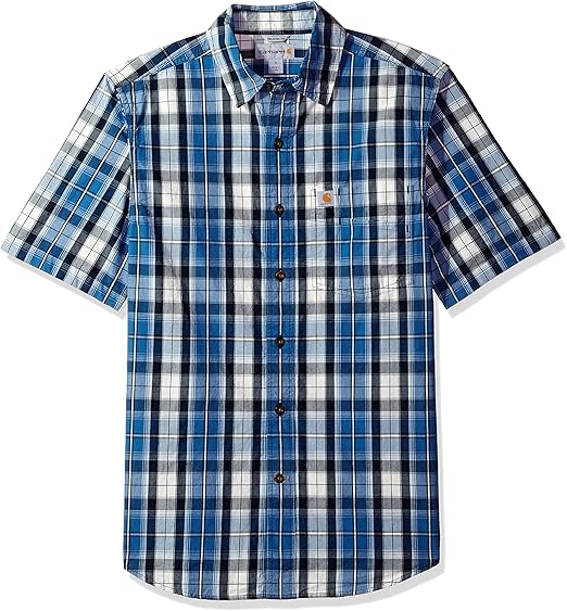 carhartt plaid short sleeve shirts