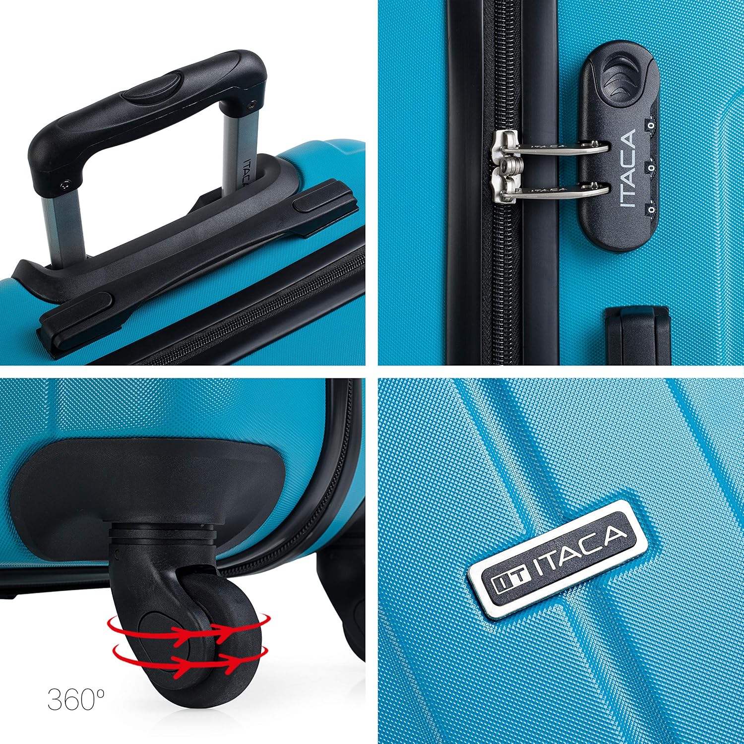 Itaca Havel Suitcase 73 Centimeters 91 Turquoise (Turquesa) - Image 5