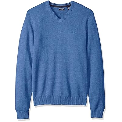 IZOD Men's Premium Essentials Solid V-Neck 12 Gauge Sweater