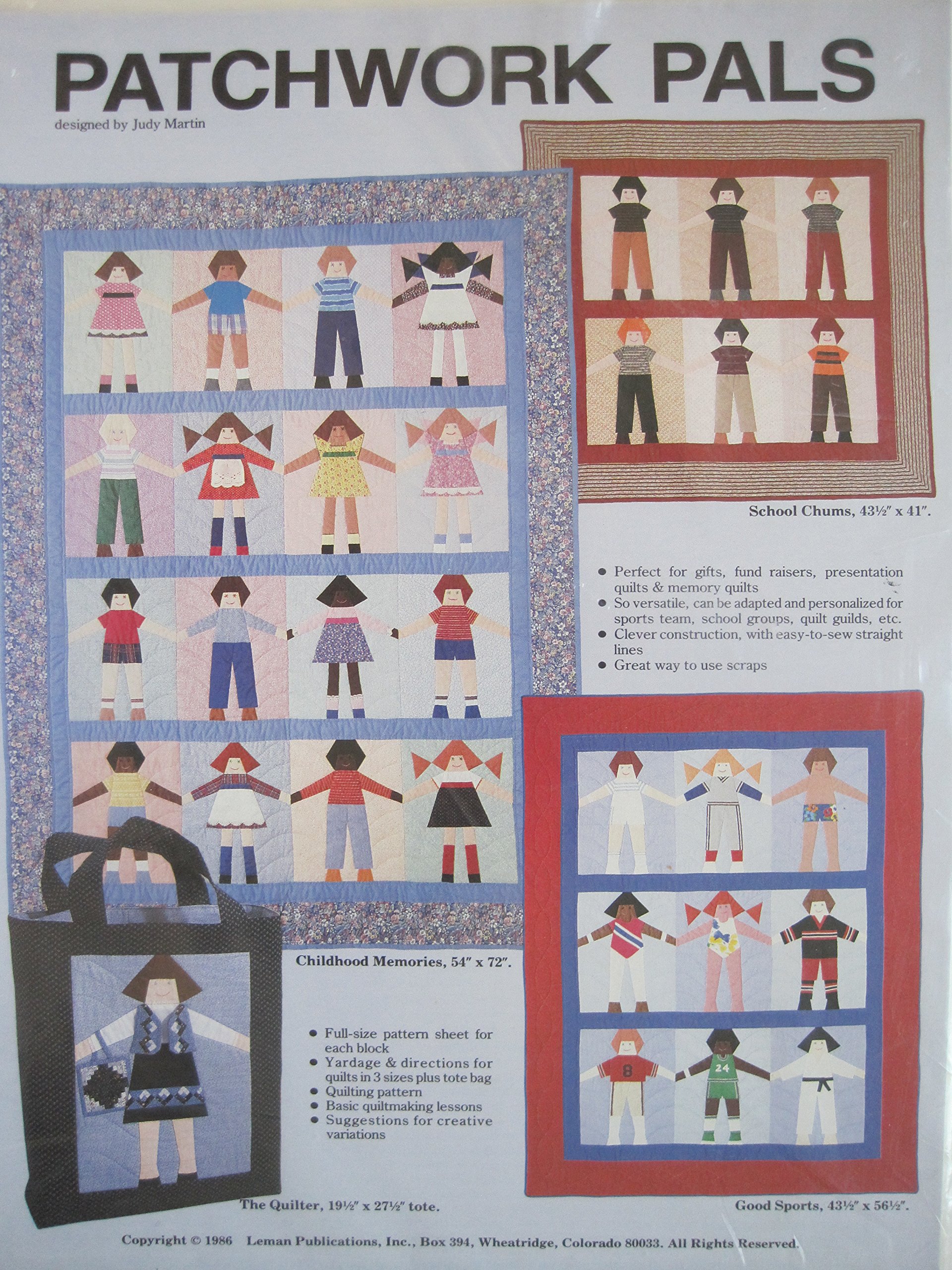 Patchwork Pals Applique Quilt Pattern Judy Martin Amazon Com Books