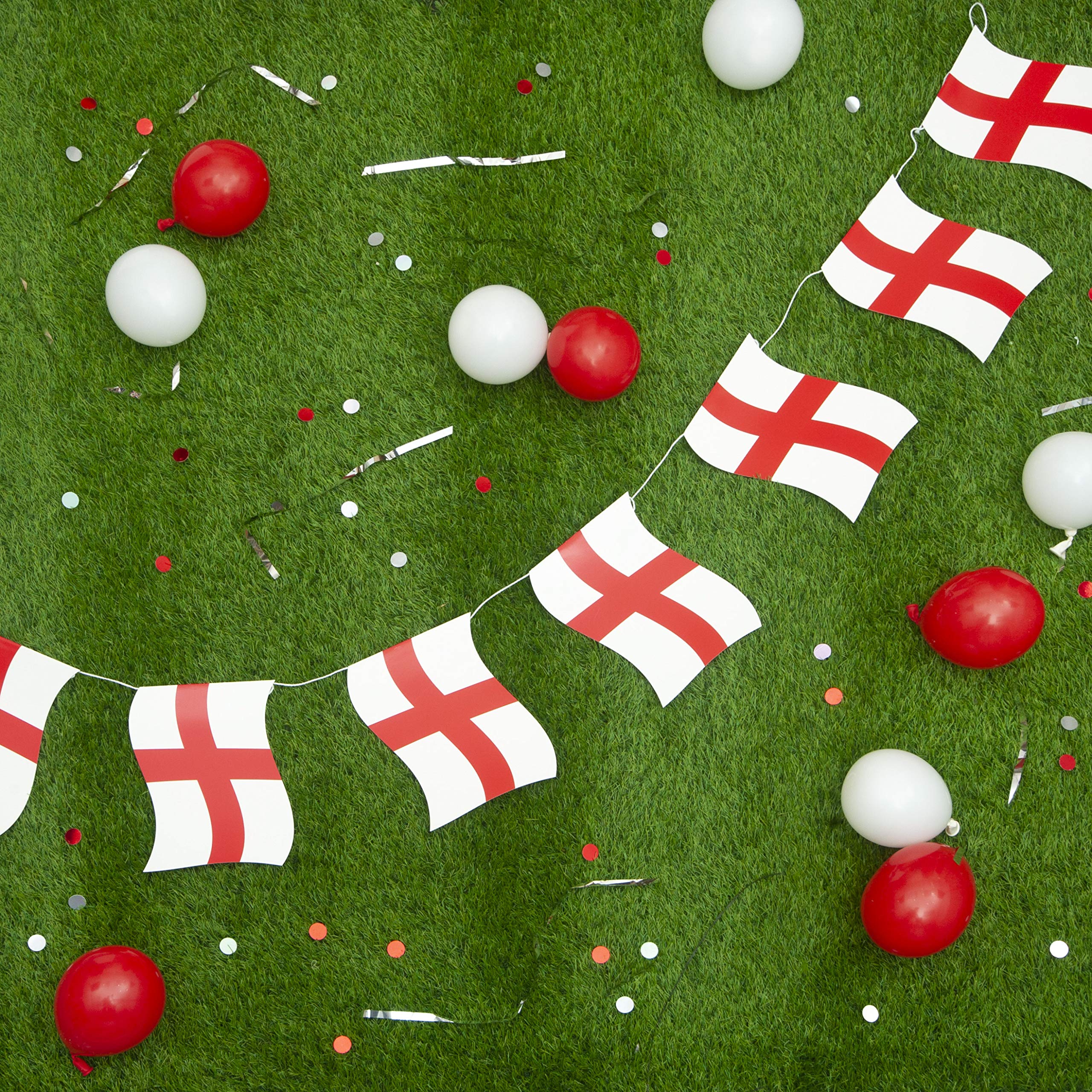 England St George's Flag Bunting - 5 metres - World Cup, Sporting Events, Street Party, Birthdays and any Celebrations