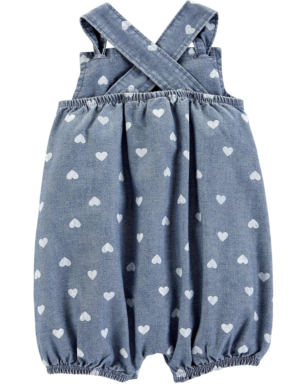 chambray bubble romper