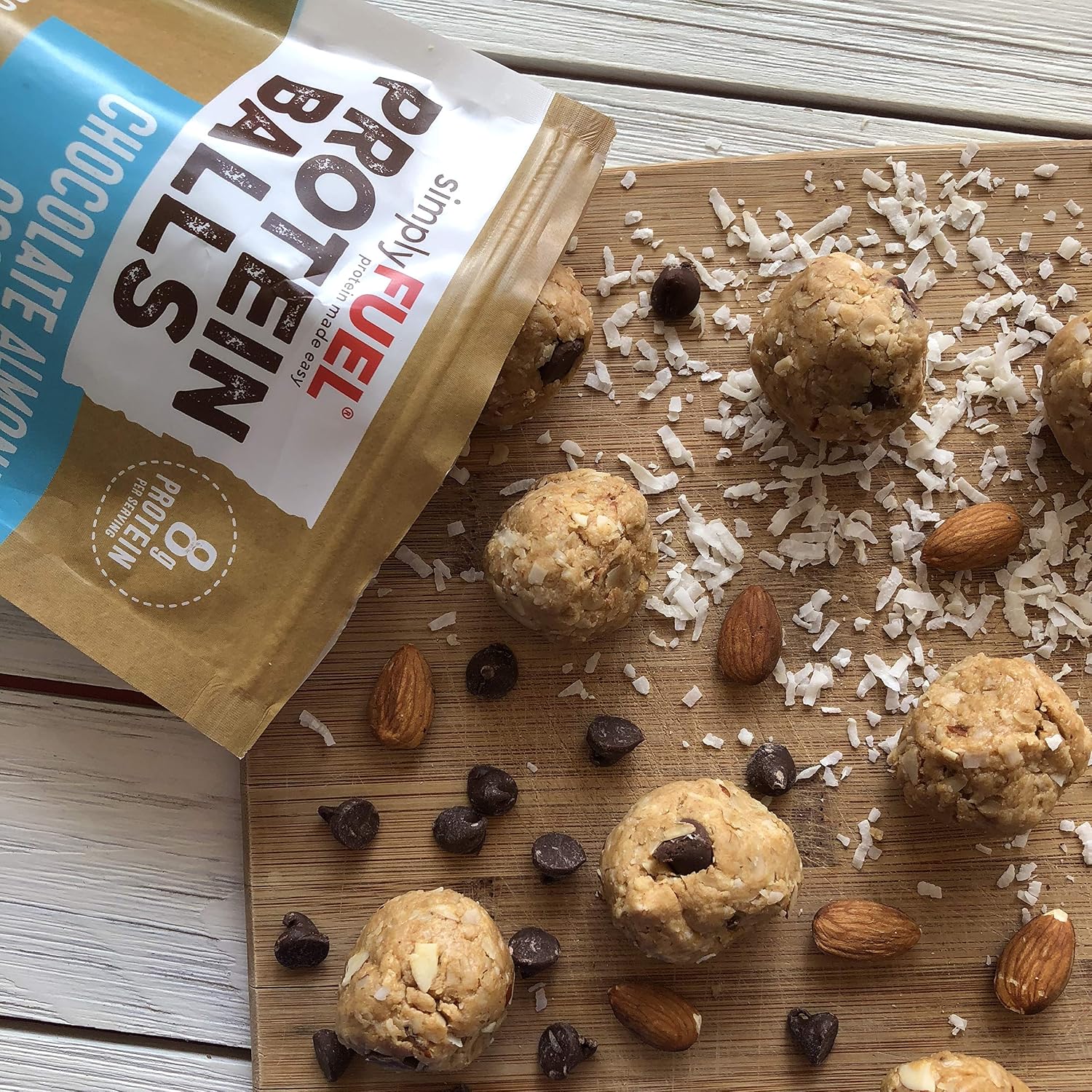 Simplyfuel Chocolate Almond Coconut Protein Balls 1 Pack Of 12 Balls Gluten Free Probiotic High Protein Whole Food Snack Certified Organic #whole #foods #cookie #dough Simplyfuel Chocolate Almond Coconut Protein Balls 1 Pack Of 12 Balls Gluten Free Probiotic High Protein Whole Food Snack Certified Organic