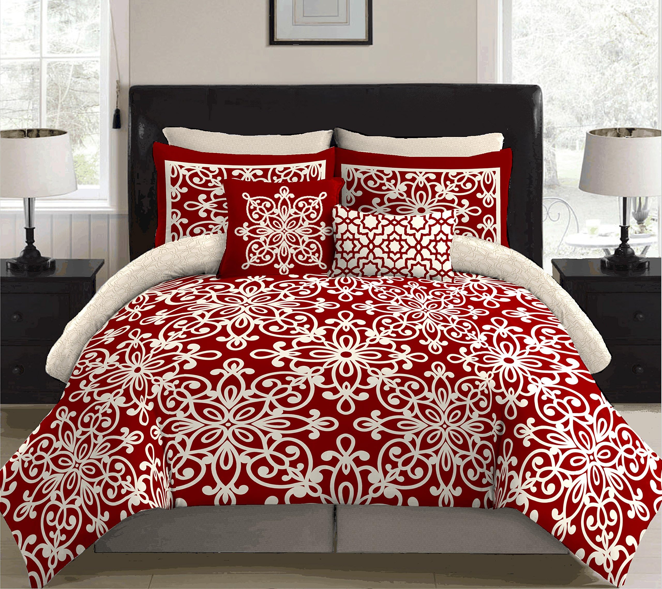 stylehouse Scarleta Bed in a Bag Comforter Set Full Scarlet A