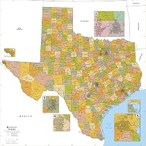 North Texas County Map With Cities Texas Map Store