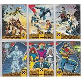 1994 Fleer Ultra X-Men Blue &amp; Gold Team Triptych Insert Set of 6 Cards NM/M Marvel