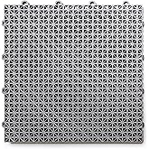 SnapLock DuraGrid 12"x12" Interlocking Deck Tiles, 40 Pack, Gray | Self-draining, UV and weather resistant, Easy snap-together installation, Slip-resistant surface, Patio and deck flooring
