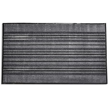 AmazonBasics - Türmatte mit Rasenstreifen-Design, 90 x 150 cm, für den Innen- & Außenbereich