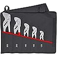 KNIPEX 5 Pc Pliers Wrench Set In Tool Roll