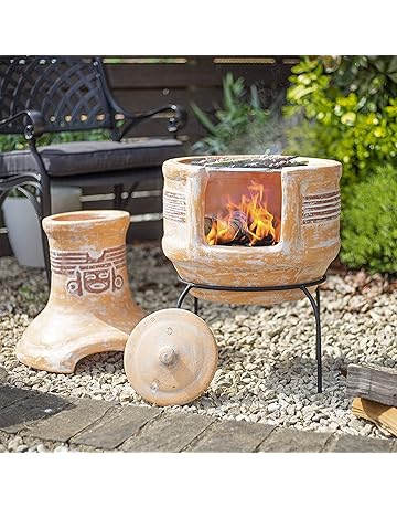Amazon Co Uk Chimineas Outdoor Heaters Fire Pits Garden
