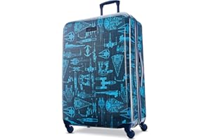 American Tourister Star Wars Hardside Spinner Wheel Luggage, Intergalactic, Checked-Large 28-Inch